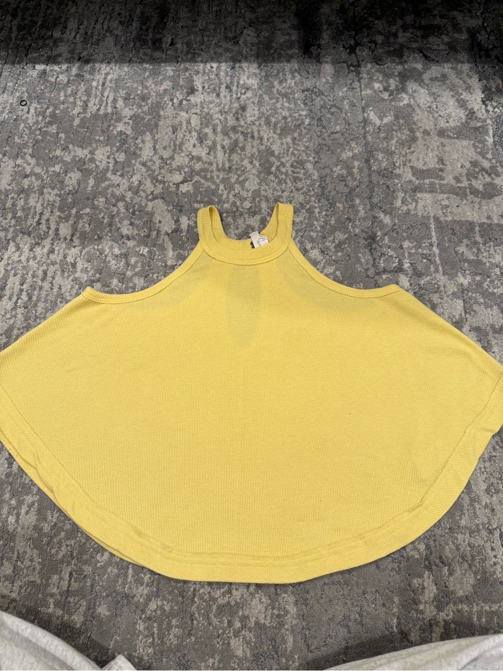 Free people Yellow Ribbed Knit Tank Top - Women
